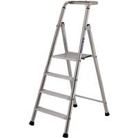 TB Davies Probat Industrial Platform Step Ladder 4 Tread Aluminium