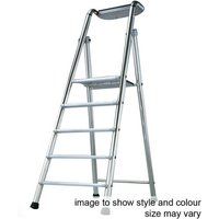 TB Davies PROBAT Industrial Platform Step Ladder 6 Tread Aluminium
