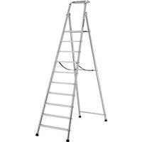 TB Davies Probat Industrial Platform Step Ladder 10 Tread Aluminium