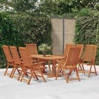 Folding Garden Chairs 8 pcs Solid Wood Eucalyptus