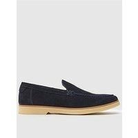 Schuh Riggs Suede Loafers - Navy