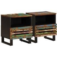 Bedside Cabinets 2 pcs 40x33x46 cm Solid Wood Reclaimed