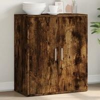 Sideboard Smoked Oak 60x31x70 cm Engineered Wood
