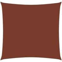 Sunshade Sail Oxford Fabric Square 4x4 m Terracotta