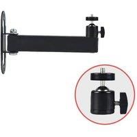 Wall Mount Metal Ceiling Projector 6mm Thread 21cm Sturdy Projector Bracket 360 Degree Rotation DV