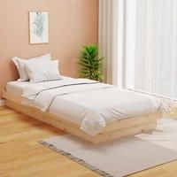 Bed Frame Solid Wood 90x190 cm Single