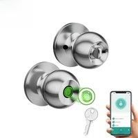 Bluetooth Tuya APP Control Smart Door Lock Keyless Door Handle Fingerprint Digital Electronic Door