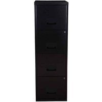 Pierre Henry A4 4 Drawer Maxi Filing Cabinet Black