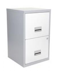 2 Drawer A4 Pierre Henry Maxi Filing Cabinet - Various Colours & FREE POST!