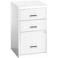 Pierre Henry 3 Drawer Combi Filing Cabinet A4 - Color: White