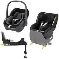 Maxi-Cosi 360 Family I-Size Bundle Black (Pebble 360, Pearl 360 & Base) - Black