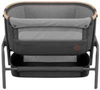 Maxi-Cosi Iora Bedside Crib with Easy Slide Function, Suitable from Birth, 0 Months - 9 kg, Essential Graphite