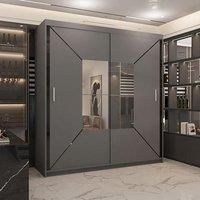 Modern Double Sliding Wardrobe with LED Light W 120 x H 217 x D 62