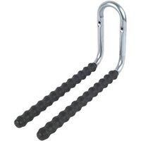 Smith & Locke Heavy Duty Rubber-Sleeved Double Storage Hook Black 215mm (6134J)