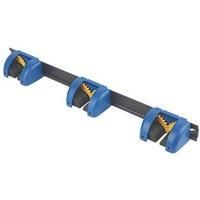 Smith & Locke 3-Tool Hanger Rail Black / Blue 55 x 500mm (4962J)