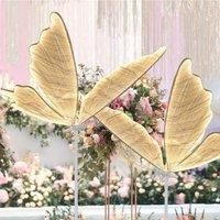 2 Sets Wedding Lamp Butterflies LED Lace Floor Lamp Romantic Creative Butterfly Lamps Road Load
