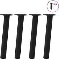 Coffee Table Legs 4 pcs Black 42 cm Steel