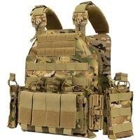 600D Wear-Resistant Oxford Cloth Military Tactical MOLLE JPC Quick Release Vest Color Bullet Air Gun