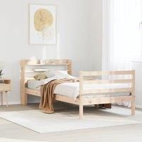 Bed Frame with Headboard without Mattress 100x200 cm