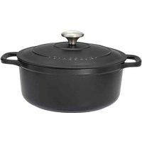 Chasseur 18Cm Round Casserole - Matt Black