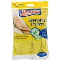 Spontex Everyday Rubber Gloves, size Large, One Pair of Gloves
