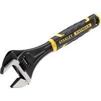 Stanley FMHT13128-0 FatMax Adjustable Wrench (12" Bi-Material with Quick Release Function, Metric and Inch Dimensions, Hole for Hanging), Black/Yellow