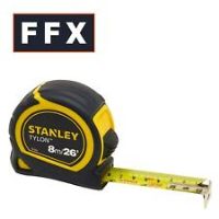 Stanley STA030656N Tylon Pocket Tape Measure 8m 26ft WIDE BLADE Metric Imperial