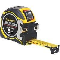 STANLEY STA033671 FATMAX Autolock Tape, 5m Metric Only, Yellow/Black