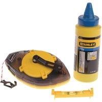 Stanley Powerwinder OM CHALK LINE KIT-113G BLUE CHALK AND LINE LEVEL