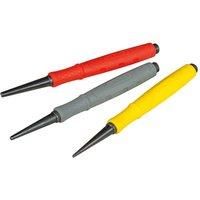 Stanley Nail Punch - Set of 3 - 0.8mm, 1.6mm & 2.4mm Dynagrip 058930 STA058930