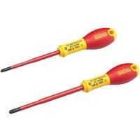 Stanley FMHT0-62649 PZ/VDE Borneo Screwdriver Set, Red/Yellow