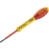 Stanley 0-65-410 Fat Max Screwdriver Insulated Slotted 2.5X50Mm-Red And Yellow