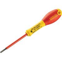 Stanley 0-65-411 Fat Max Screwdriver Insulated Slotted 3.5X75Mm-Red And Yellow, Red/Yellow