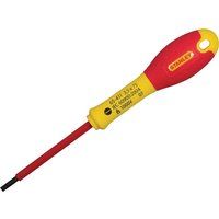 Stanley 0-65-412 Fat Max Screwdriver Insulated Slotted 4X100Mm-Red And Yellow