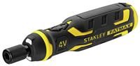 Stanley FatMax FMHT66719-0 Power Assist Bit Screwdriver (4V/1.5Ah Battery, High 300 RPM Speed, Light Push Button Functionality, Extended Magnetic Holder, with LED Charging Indicator) Black/Yellow
