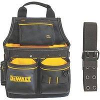 DEWALT DWST40201-1 13 Pocket Nail Pouch With Belt Hi-Vis Fabric Hammer Loops