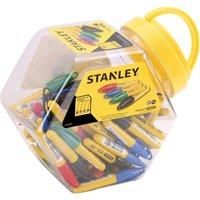 Stanley Tools 4 x Mini Fine Tip Permanent Water Resistant Marker Pens RED GRE...