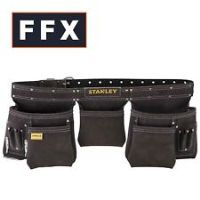 STANLEY STST1-80113 Leather Tool Apron - Black