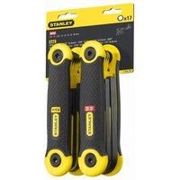 Stanley 269267 Folding Hex Key Set - Imperial (17 Pieces)