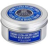 L/'OCCITANE Shea Ultra Rich Body Cream 200 ml, Body Moisturiser For Dry Skin, Luxury Women/'s Body Cream, Enriched With 25% Shea Butter, Vegan Formula