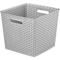 Curver My Style Square Basket 25 Litre Grey, Grey