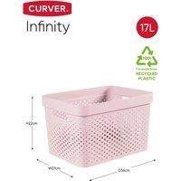 Curver Infinity Dots Storage Box   - Pink / 12.3cm / 4.5l