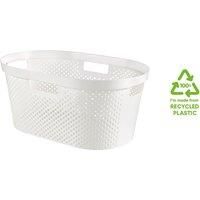 CURVER Laundry Basket, White, 40L