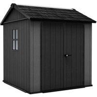 Keter 260264 Newton Plus Shed Grey 7 x 7.5ft Garden Outdoor Storage KET260264