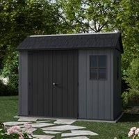 Keter 259689 Newton Plus Shed Grey 9.5 x 7ft Garden Outdoor Storage KET259689