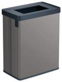CURVER Verto 54L Recycling Bin, Dual Compartments, Recycling Lid, Easy Sorting, Sleek Design, Pearl Grey