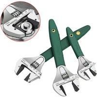 New Adjustable Wrench Universal Spanner Dip Plastic Carbon Steel Electroplating Mechanical Workshop