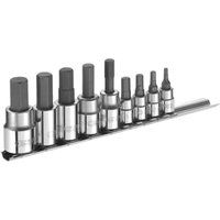 Expert by Facom E034802 9 Piece 1/4£ & 3/8£ Drive Hexagon Bit Socket Set