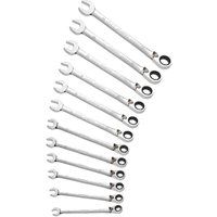 Expert by Facom E111106 12 Piece Ratchet Spanner Wrench Set 8-19mm