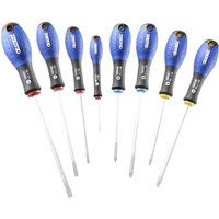 Expert by Facom E160907 8 Pce Screwdriver Set - Slotted, Pozi & Phillips